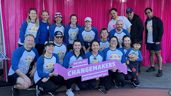 eminence team members at CIBC run for the cure race